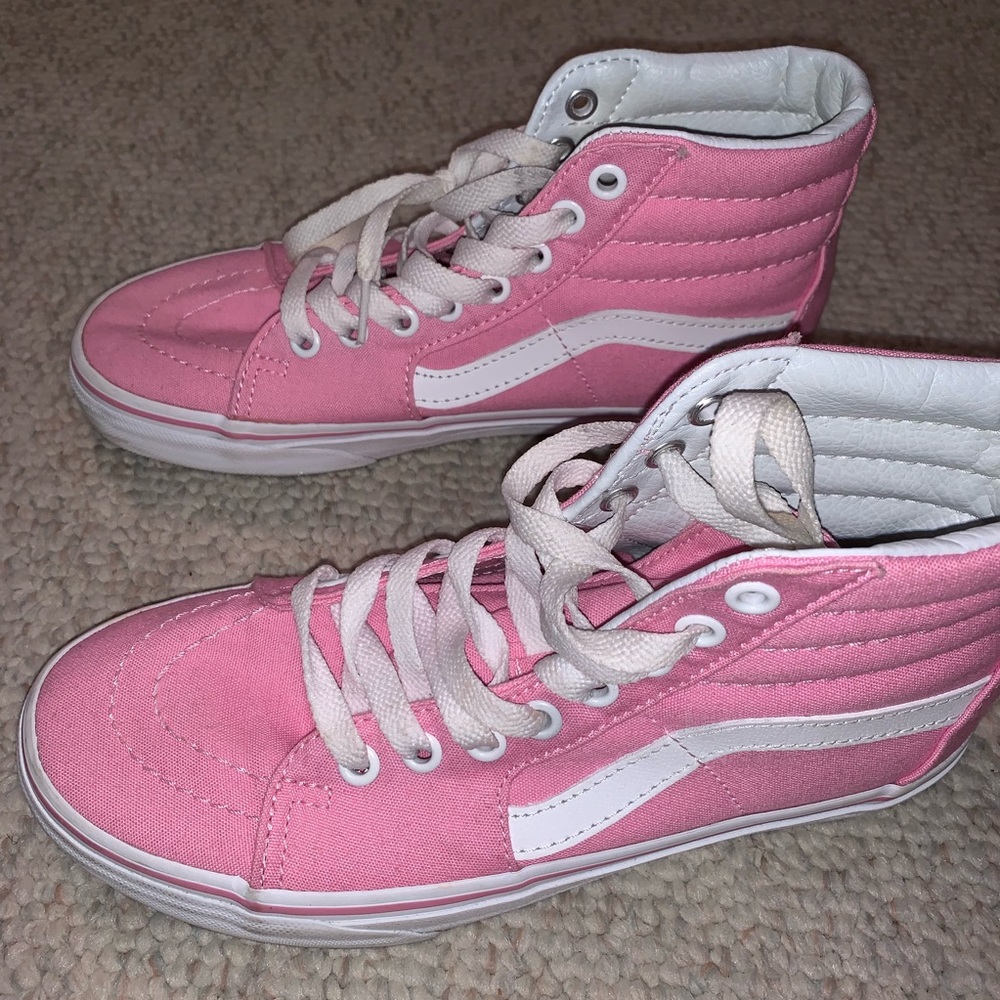 Bubblegum Pink Hightop Vans